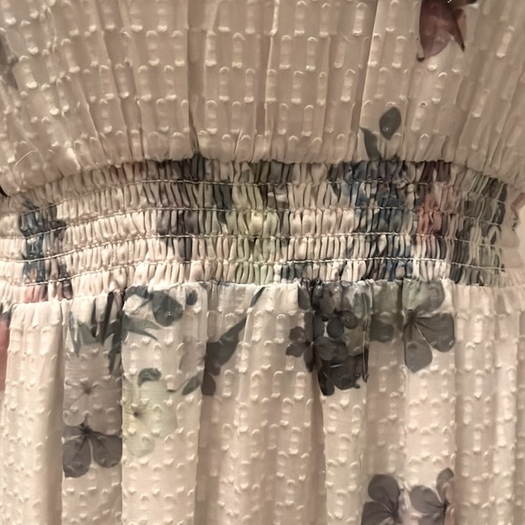 TED BAKER KAHLAY FLORAL JACQUARD HALTER MAXI TIERED DRESS. US SZ 6 TED SZ 2 - Picture 2 of 16